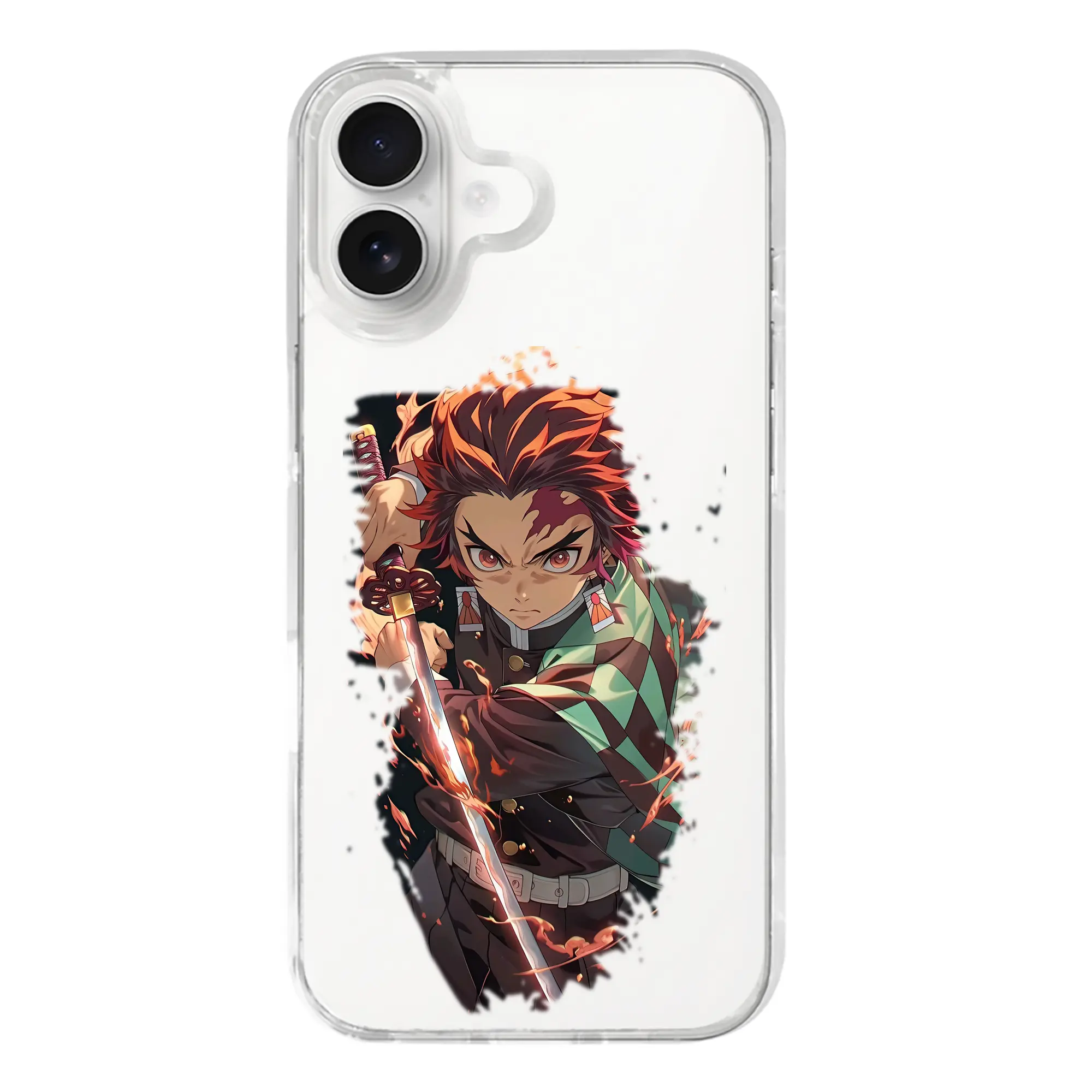 鬼滅の刃 グッズ,竈門 炭治郎 - iPhone 17シリーズ 透明スマホケース – 薄型・耐衝撃・精密フィット保護カバー